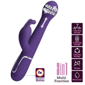 High Tech-Dejon Rabbit Vibratore 3 in 1 Multifunzione — PRETTY LOVE · Vibratori (immagine 18)