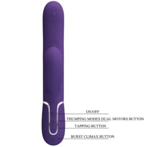 High Tech-Perlite Vibratore G-spot 3 in 1 Multifunzione — PRETTY LOVE · Vibratori (imaginea 8)