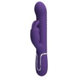 High Tech-Coda Rabbit Vibrator 4 in 1 Purple-Silicone, 7 velocità — PRETTY LOVE · Vibratori