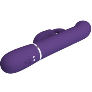 High Tech-Coda Rabbit Vibrator 4 in 1 Purple-Silicone, 7 velocità — PRETTY LOVE · Vibratori (imaginea 5)