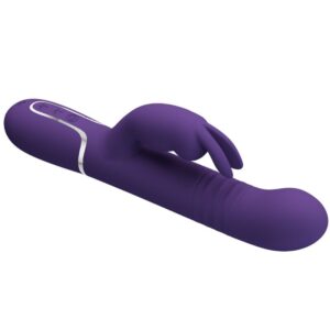 High Tech-Coda Rabbit Vibrator 4 in 1 Purple-Silicone, 7 velocità — PRETTY LOVE · Vibratori (imaginea 4)