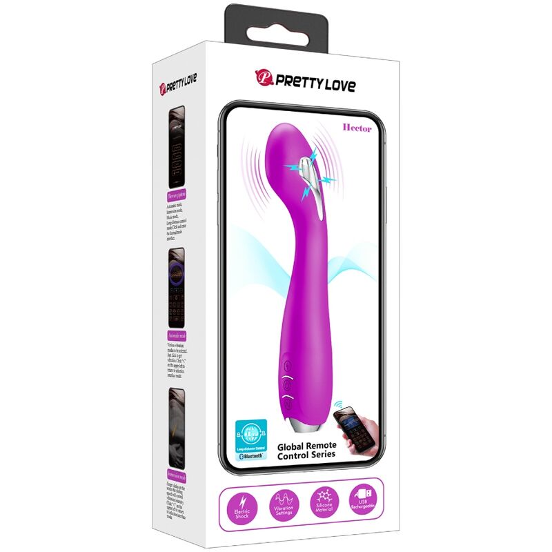 App Series-Hector Elettroshock Vibratore Free App Viola-Silicone 5 App Series-Hector Elettroshock Vibratore Free App Viola-Silicone — PRETTY LOVE · Giocattoli per coppie (imaginea 5)