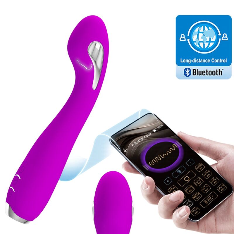 App Series-Hector Elettroshock Vibratore Free App Viola-Silicone 2 App Series-Hector Elettroshock Vibratore Free App Viola-Silicone — PRETTY LOVE · Giocattoli per coppie (imaginea 2)