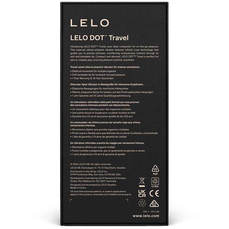 Lelo-Dot Travel Stimolatore Clitorideo Silicone, 8 modalità 27 Lelo-Dot Travel Stimolatore Clitorideo Silicone, 8 modalità · Vibratori (imaginea 3)