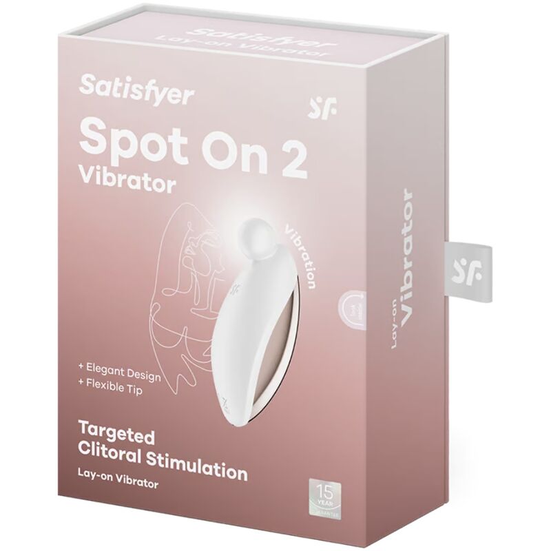 Satisfyer Vibrator-Spot on 2 Lay-on Vibrator White-Silicone, 12 · Vibratori (imaginea 5)