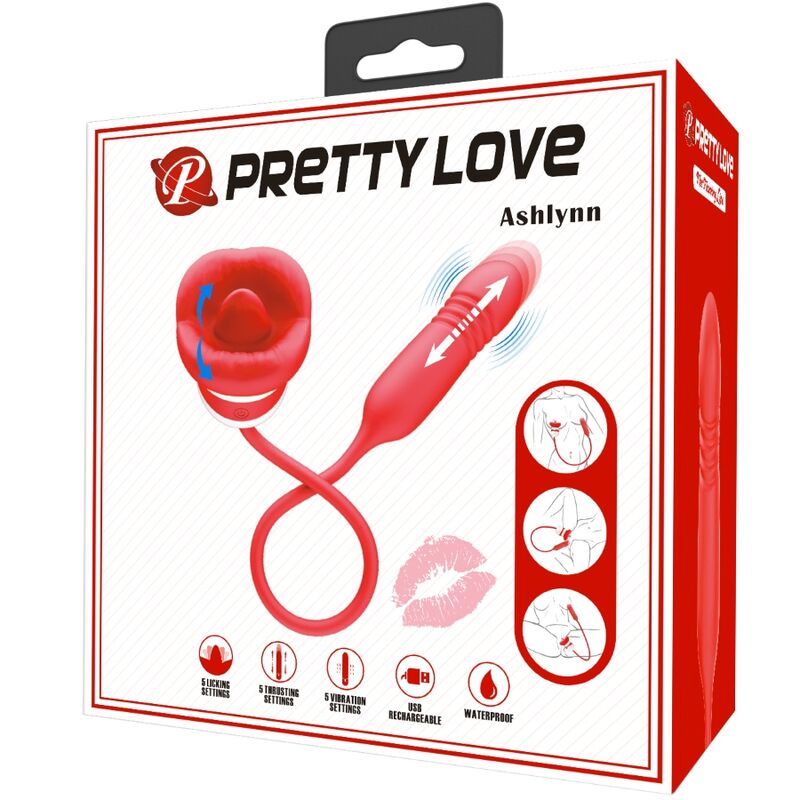 Fun Toys-Ashlynn Masturbatore Orale Rosso-Silicone, 5 velocità 2 Fun Toys-Ashlynn Masturbatore Orale Rosso-Silicone, 5 velocità — PRETTY LOVE · Masturbatori (imaginea 2)