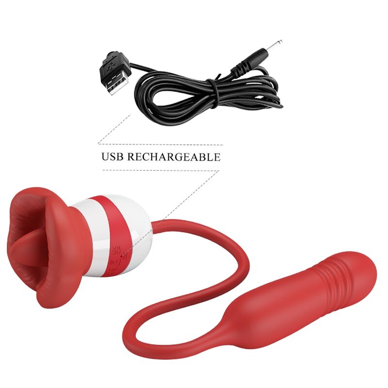 Fun Toys-Ashlynn Masturbatore Orale Rosso-Silicone, 5 velocità 3 Fun Toys-Ashlynn Masturbatore Orale Rosso-Silicone, 5 velocità — PRETTY LOVE · Masturbatori (imaginea 3)