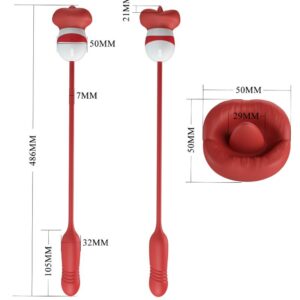 Fun Toys-Ashlynn Masturbatore Orale Rosso-Silicone, 5 velocità — PRETTY LOVE · Masturbatori (imaginea 5)