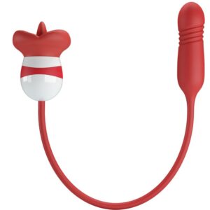 Fun Toys-Ashlynn Masturbatore Orale Rosso-Silicone, 5 velocità — PRETTY LOVE · Masturbatori