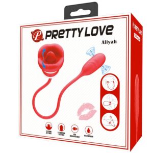 Fun Toys-Aliyah Masturbatore orale Rosso-Silicone, 5 velocità — PRETTY LOVE · Masturbatori (imaginea 4)