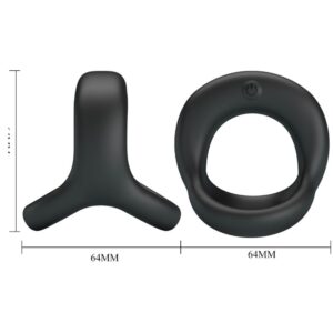 For Him-Elliott Anello Vibratore Nero-Silicone, 10 velocità 17 For Him-Elliott Anello Vibratore Nero-Silicone, 10 velocità — PRETTY LOVE · Anelli & Guaine per pene (imaginea 8)