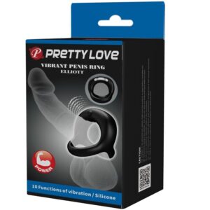 For Him-Elliott Anello Vibratore Nero-Silicone, 10 velocità 16 For Him-Elliott Anello Vibratore Nero-Silicone, 10 velocità — PRETTY LOVE · Anelli & Guaine per pene (imaginea 7)