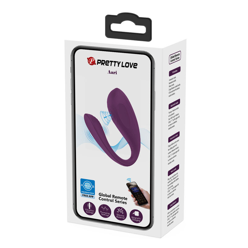 App Series-Aari Purple Stimolatore Clitorideo con Applicazione 8 App Series-Aari Purple Stimolatore Clitorideo con Applicazione — PRETTY LOVE · Vibratori (immagine 8)