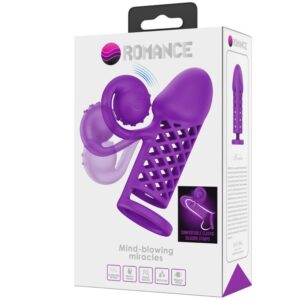 Romance-Harden Purple Guaina Esteso con 10 Funzioni · Anelli & Guaine per pene (imaginea 9)