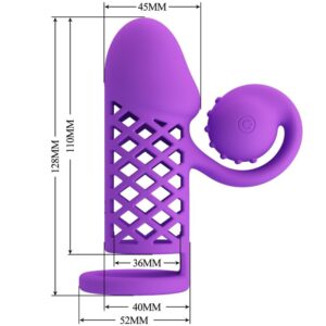 Romance-Harden Purple Guaina Esteso con 10 Funzioni · Anelli & Guaine per pene (imaginea 6)