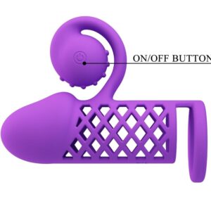 Romance-Harden Purple Guaina Esteso con 10 Funzioni · Anelli & Guaine per pene (imaginea 7)