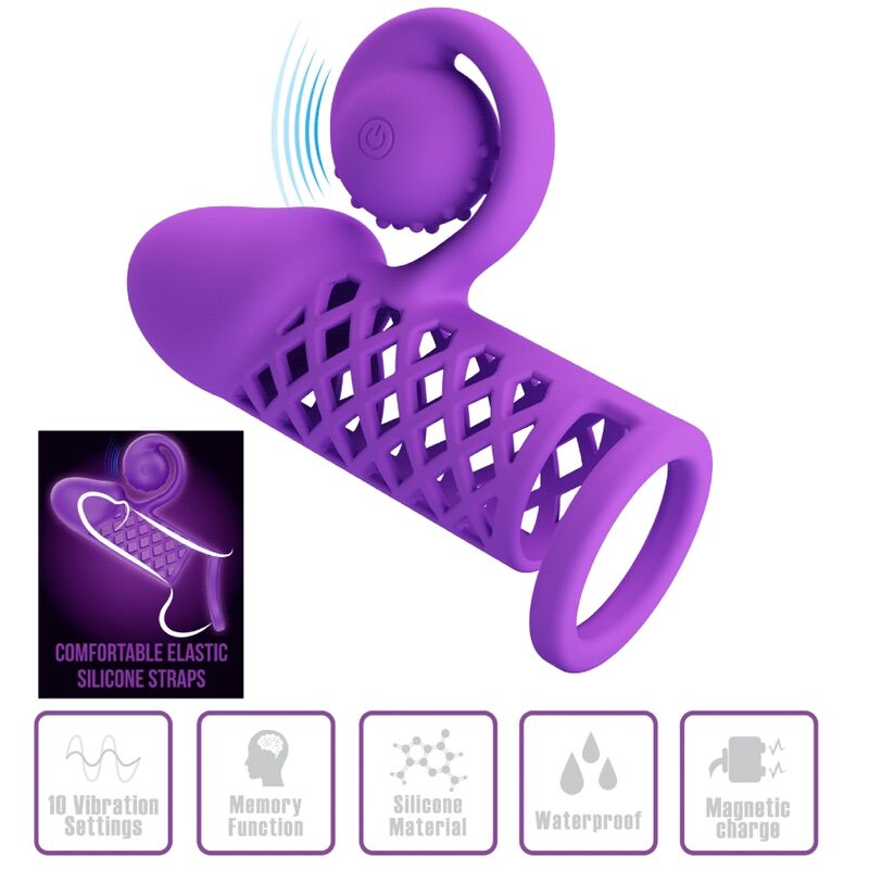 Romance-Harden Purple Guaina Esteso con 10 Funzioni 2 Romance-Harden Purple Guaina Esteso con 10 Funzioni · Anelli & Guaine per pene (imaginea 2)