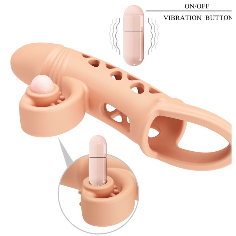 Romance-Guaina Estensore Vibrazione-Silicone · Anelli & Guaine per pene (immagine 7)