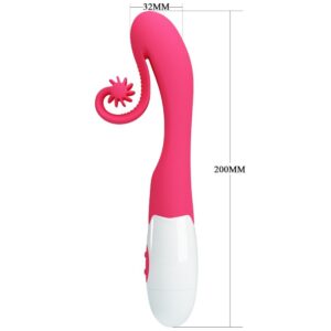 Romance-Rosa Vibratore e Stimolatore 30 Velocità-Silicone, 12 velocità · Vibratori (immagine 3)