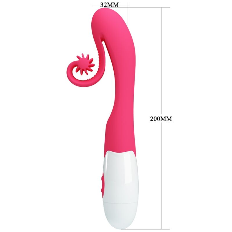 Romance-Rosa Vibratore e Stimolatore 30 Velocità-Silicone, 12 velocità · Vibratori (immagine 3)