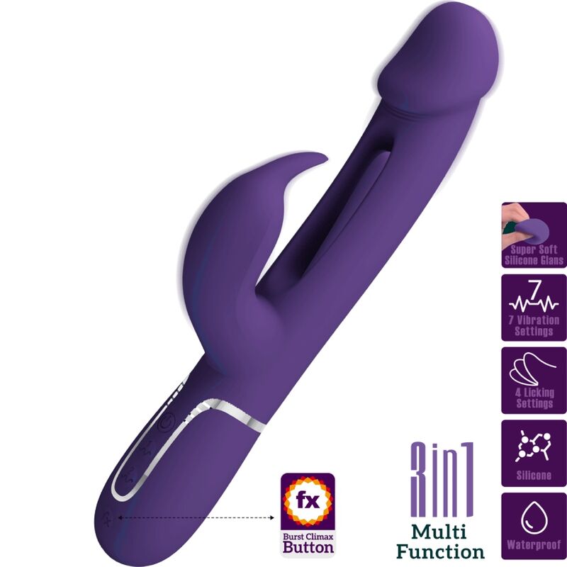High Tech-Kampas Rabbit 3 in 1 Vibratore Multifunzione