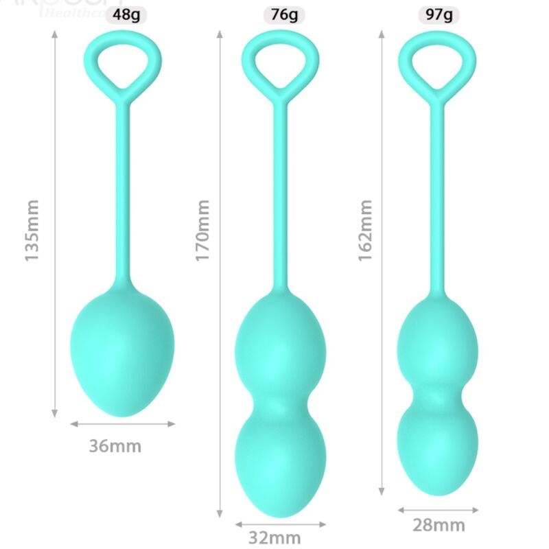 Armony-Anabiosi Vaginale Dumbbell 3 Levels Green-Silicone · Giocattoli anali (imaginea 6)