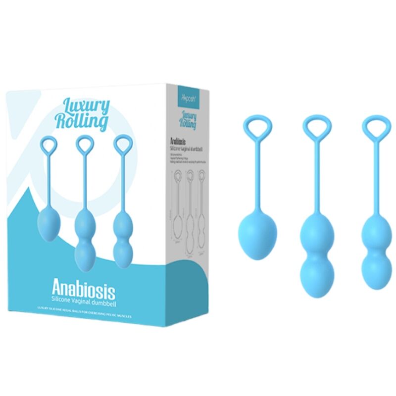 Armony-Anabiosi Vaginale Dumbbell 3 Livelli Blu-Silicone 8 Armony-Anabiosi Vaginale Dumbbell 3 Livelli Blu-Silicone · Giocattoli anali (imaginea 8)