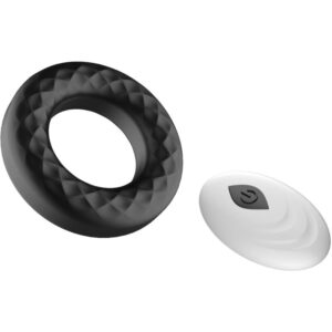 Armony-Lord's Love Anello Vibratore con Telecomando, Nero-Silicone