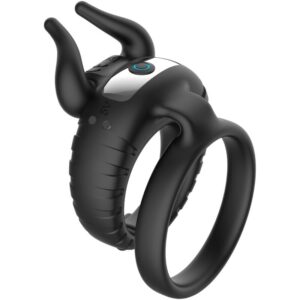 Armony-Anello Vibrator Bull's Passion 10 Velocità Nero-Silicone, 10