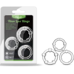 Armony-Anello per il pene con perline Titan Love Natural 6 Armony-Anello per il pene con perline Titan Love Natural · Anelli & Guaine per pene