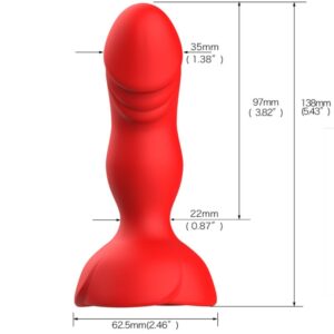 Armony-Extreme di Bloom Rose Vibratore e Plug anale con Telecomando · Giocattoli anali (immagine 5)