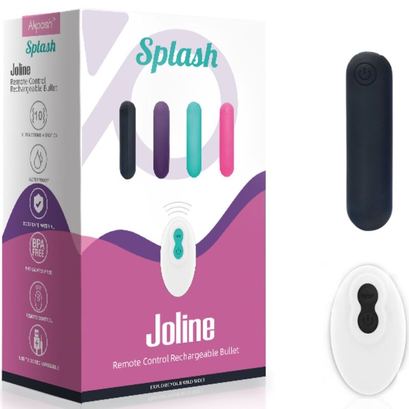 Armony-Splash Joline Vibrator Bullet in Silicone con Telecomando · Vibratori (imaginea 5)