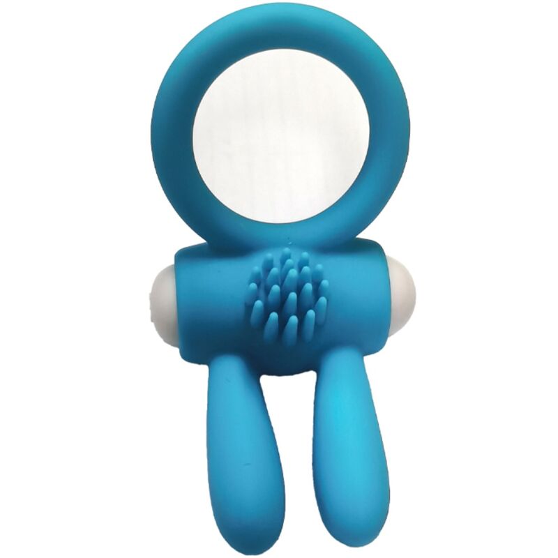 Armony-Mr Bunny Anello Vibratore di Silicone Nero-Waterproof 3 Armony-Mr Bunny Anello Vibratore di Silicone Nero-Waterproof · Anelli & Guaine per pene (imaginea 3)