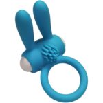 Armony-Mr Bunny Inel Vibrator din Silicon Negru-Waterproof · Inele & Mansoane Penis