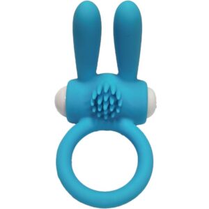 Armony-Mr Bunny Anello Vibratore di Silicone Nero-Waterproof 9 Armony-Mr Bunny Anello Vibratore di Silicone Nero-Waterproof · Anelli & Guaine per pene (imaginea 4)