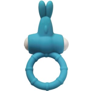 Armony-Ms Bunny Anello Vibratore Silicone Verde-Waterproof · Anelli & Guaine per pene (imaginea 4)