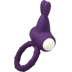 Armony-Ms Bunny Anello Vibratore Silicone Viola-Waterproof · Anelli & Guaine per pene