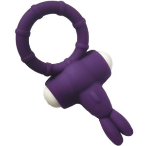Armony-Ms Bunny Anello Vibratore Silicone Viola-Waterproof · Anelli & Guaine per pene (immagine 2)