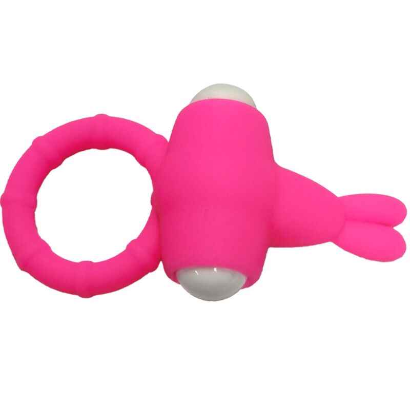 Armony-Ms Bunny Anello Vibratore Silicone Rosa-Waterproof · Anelli & Guaine per pene (imaginea 5)