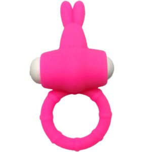 Armony-Ms Bunny Anello Vibratore Silicone Rosa-Waterproof · Anelli & Guaine per pene (imaginea 4)