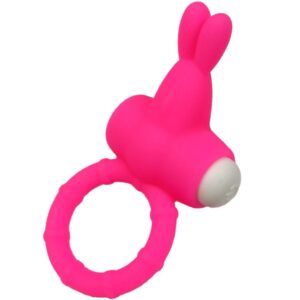 Armony-Ms Bunny Anello Vibratore Silicone Rosa-Waterproof · Anelli & Guaine per pene (imaginea 3)