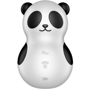 Satisfyer Air Pulse-Pocket Panda Stimolatore e vibratore Nero e