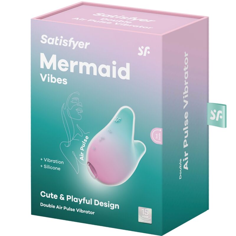 Satisfyer Air Pulse-Mermaid Vibes Stimolatore & Vibratore Menta e · Vibratori (imaginea 5)