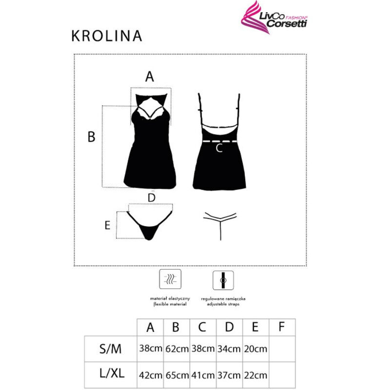 Livco Corsetti Fashion-Krolina LC-90734 Camicia e Tanga 3 Livco Corsetti Fashion-Krolina LC-90734 Camicia e Tanga · Lingerie sexy donna (imaginea 4)