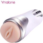 Nalone-Magician Masturbator cu Vibrație, Alb-TPE, 7 Trepte · Masturbatoare (imaginea 4)