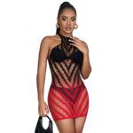 Subblime Dresses-952242 Abito Rete Elastica Degradé Rosso · Lingerie sexy donna