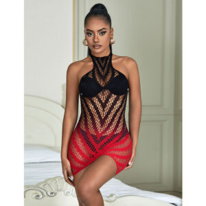 Subblime Dresses-952242 Abito Rete Elastica Degradé Rosso · Lingerie sexy donna (immagine 10)