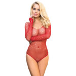 Subblime Bodies-952303 Corpo lucido 'griglia' con spalle nude · Lingerie sexy donna
