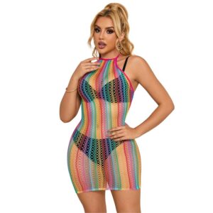 Subblime Dresses-952341 Abito a rete arcobaleno, Taglia unica 20 Subblime Dresses-952341 Abito a rete arcobaleno, Taglia unica · Lingerie sexy donna (imaginea 10)