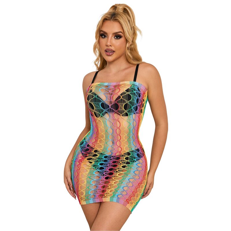 Subblime Dresses-952365 Abito Rete Tagliata A Spalle Arcobaleno 3 Subblime Dresses-952365 Abito Rete Tagliata A Spalle Arcobaleno · Lingerie sexy donna (imaginea 3)